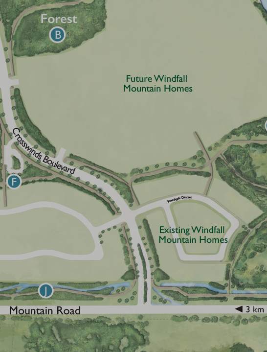 Small Map | Mountain House at Windfall |Blue Mountain, Ontario